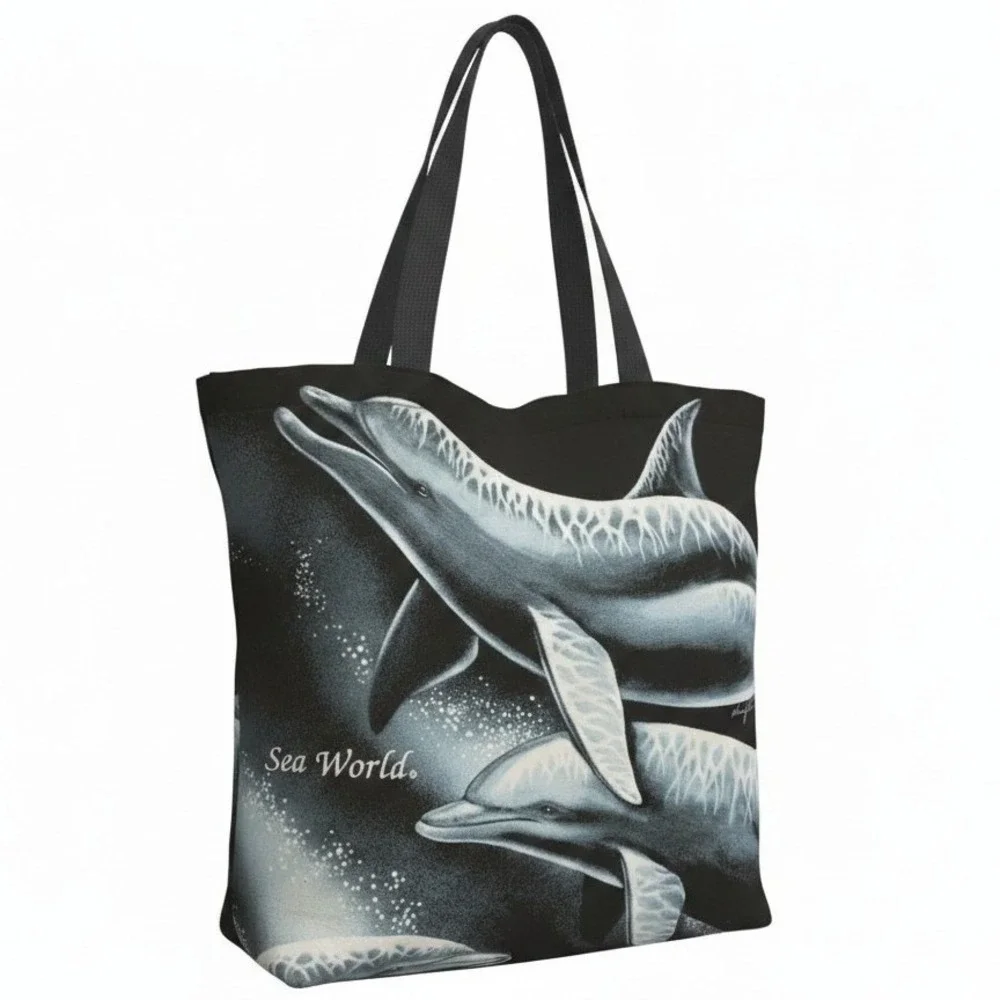 Vintage 90S Extinction Is Forever Dolphin AOP Animal Rights Nancy Blauers 94 bag